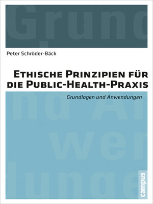 cover image of Ethische Prinzipien für die Public-Health-Praxis